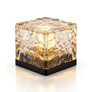 Gravlux – Solar Ice Cube Glass Brick Garden Light