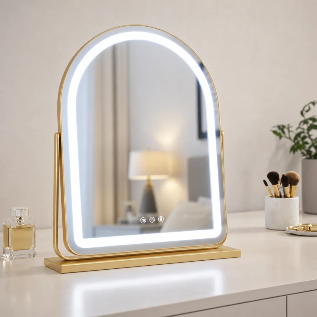 Vanity mirror at 6500K cool white