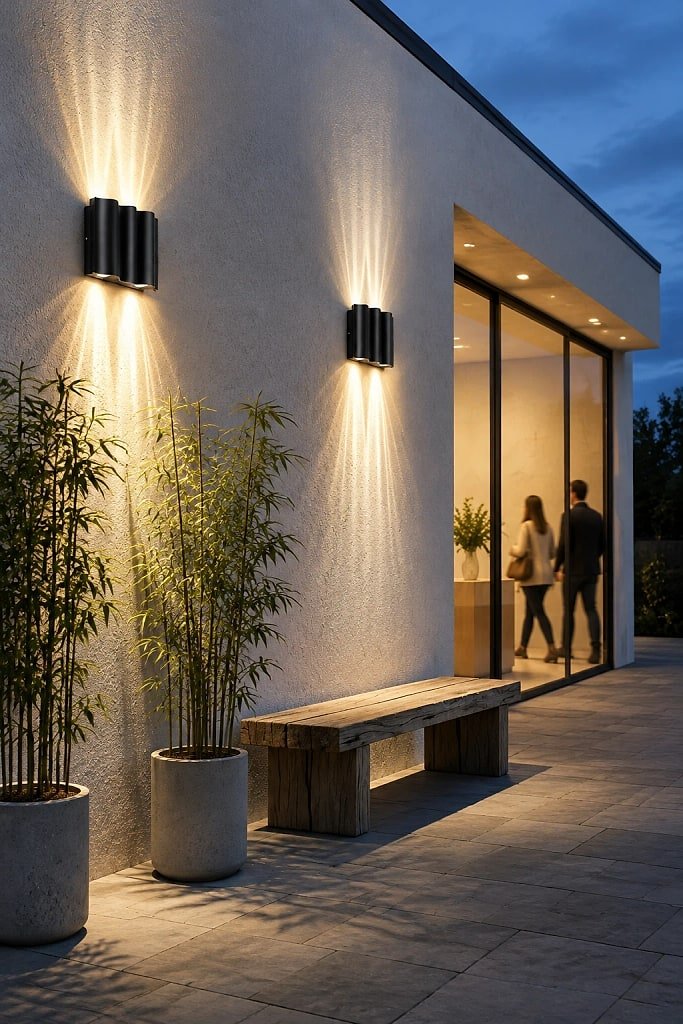 Arcveil Waterproof Wall Sconce, materials and construction detail