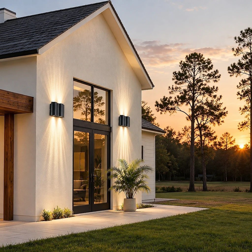 Arcveil Waterproof Wall Sconce, in use
