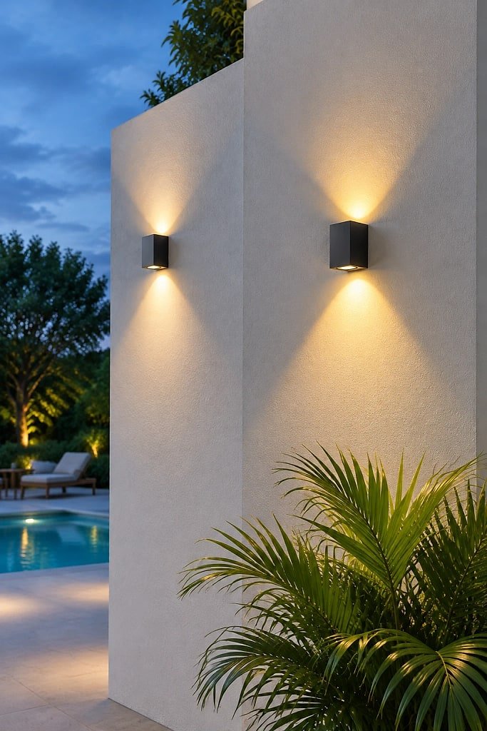 Aveloro Wall Washer Light, materials and construction detail