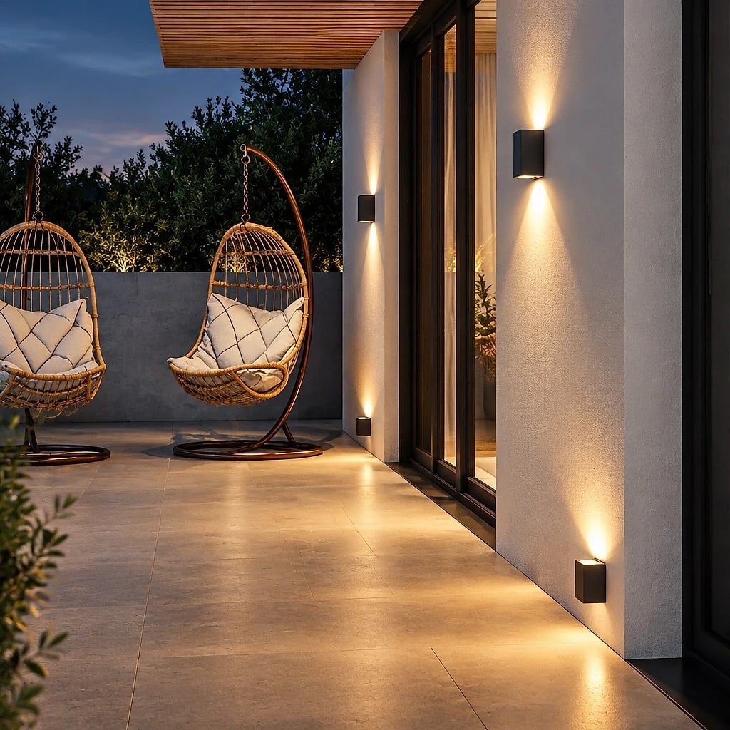 Aveloro Wall Washer Light, in use
