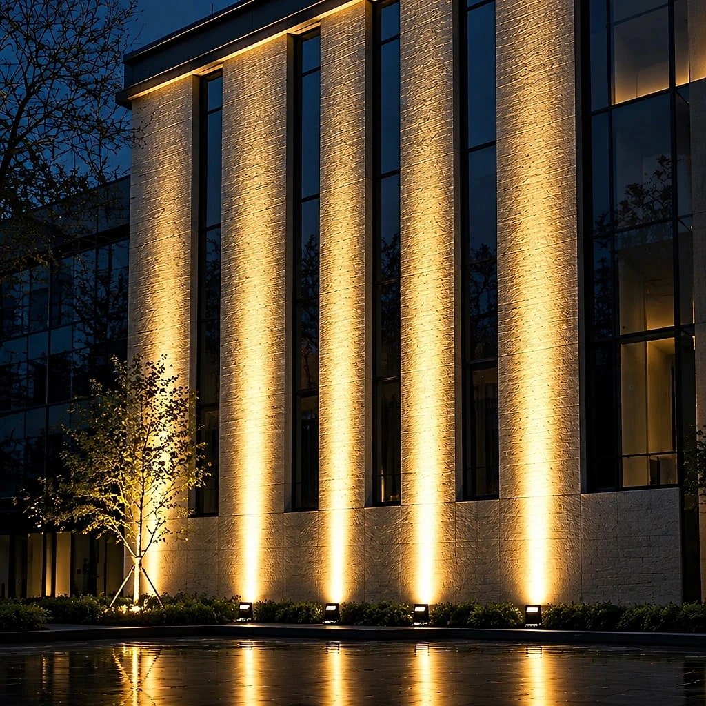 Beacora Waterproof Outdoor LED Spotlight Flarezon, shown in a home setting