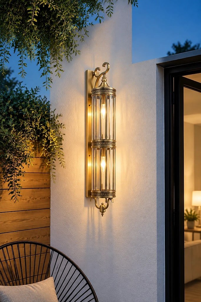 Camdenwick Vintage LED Porch Sconce, materials and construction detail
