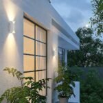 Cursora – Curved Outdoor Wall Lamp – White Cursora – Curved Outdoor Wall Lamp
