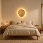 Haluun – Japandi Wooden Backlit Wall Light