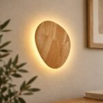 Haluun – Japandi Wooden Backlit Wall Light