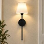 Haveston – Mid-Century Wireless Wall Sconce – Black Haveston – Mid-Century Wireless Wall Sconce