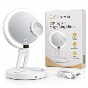 Lumetra – 20X Magnifying LED Mirror