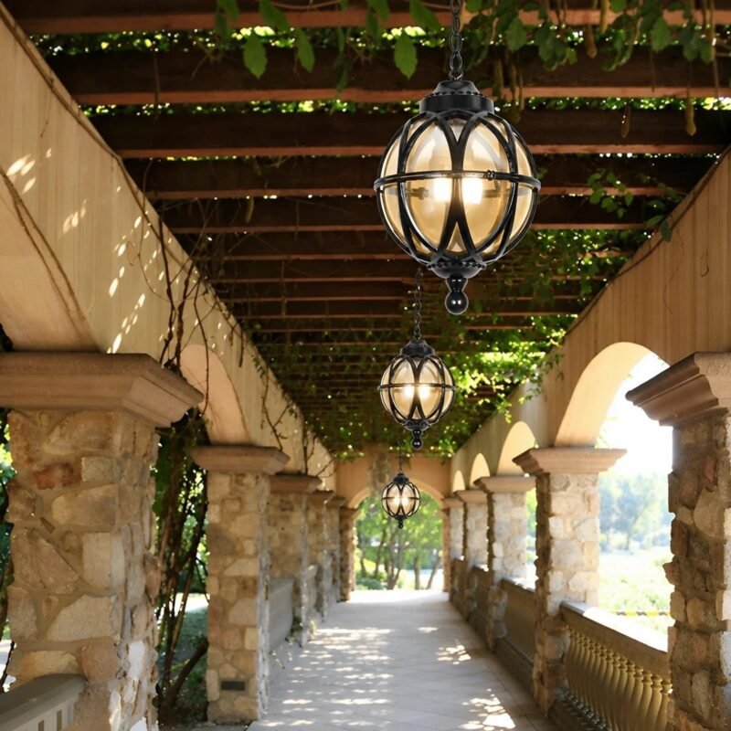 Vellora – Outdoor Ball Chandelier
